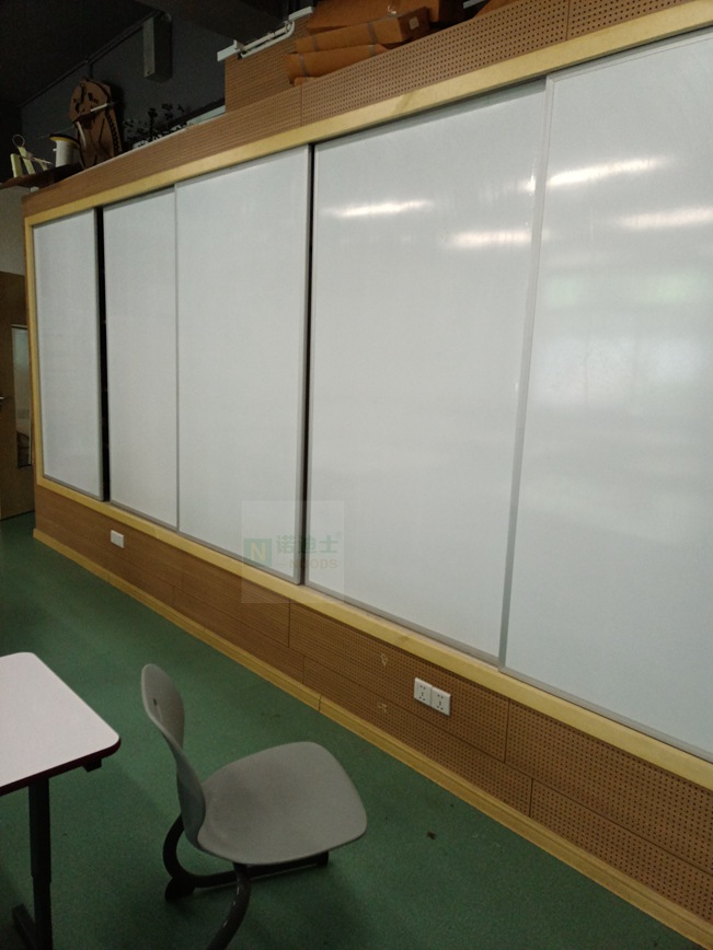 廠家訂做家用磁性柜門白板教學(xué)推拉板活動(dòng)門板寫(xiě)字磁吸辦公櫥柜門板